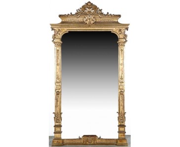 Espejo Antiguo Frances Grande -Siglo XIX 