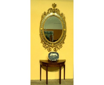 Espejo Grande Oval - Siglo XVIII - VENDIDO