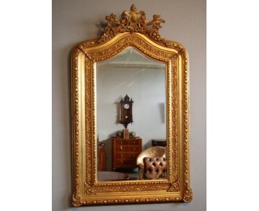 Espejo Antiguo Dorado Frances - Grande