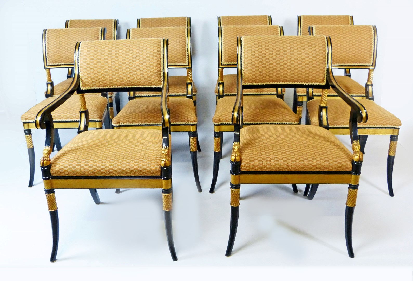 dos Inconsistente Torpe sillas de comedor sillas de comedor sillas estilo regencia conjunto de 10  vendido